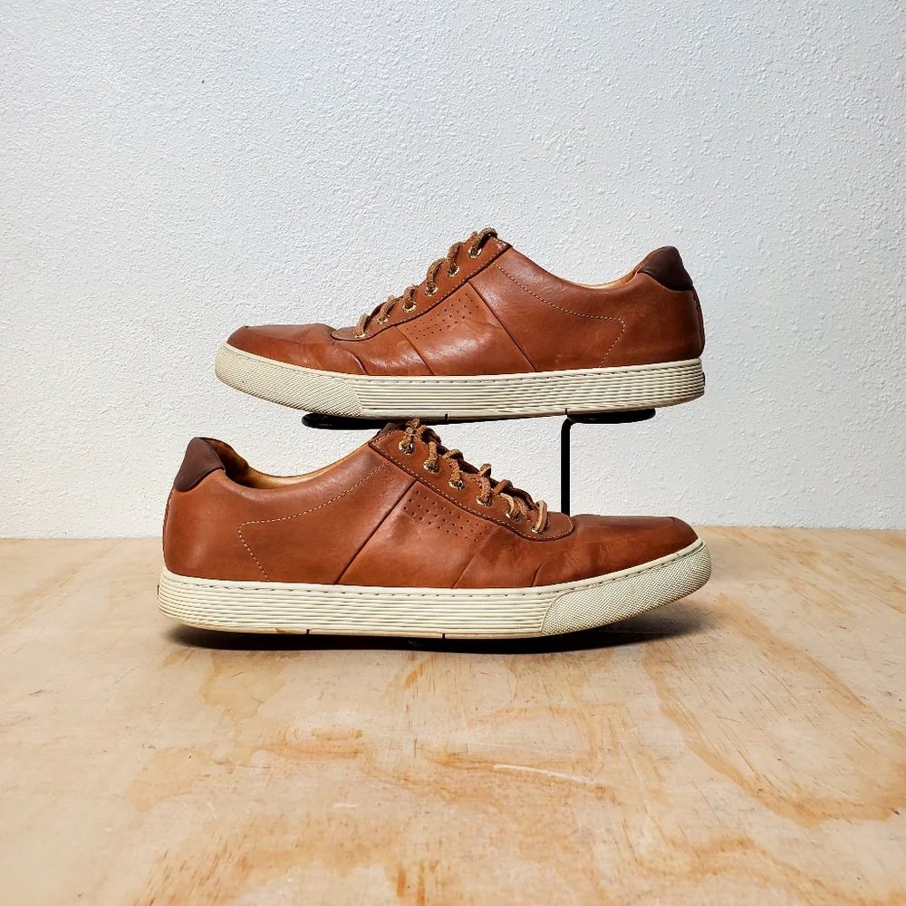 Sperry Top-Sider Tan Leather Boat Sneaker Shoes Size 11.5 M - Picture 5 of 8